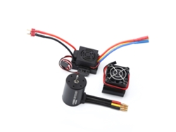 Motor Sin Escobillas 3650 4500kv Con Esc De 60a Y Disipador De Calor Para Coches Y Barcos Hsp Hpi Wltoys 1:8/1:10