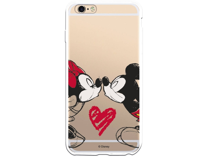 Carcasa iPhone 6 Plus, 6s Plus DISNEY Mickey y Minnie Beso Multicolor