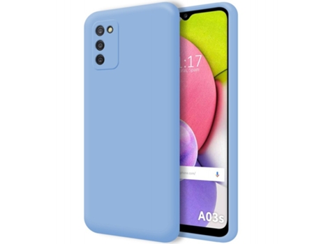 Carcasa Samsung Galaxy A03s TUMUNDOSMARTPHONE Silicona Líquida Azul
