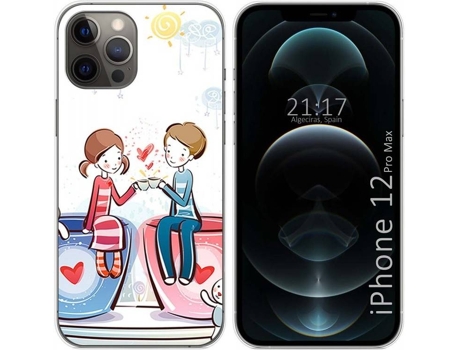 Carcasa iPhone 12 Pro Max (6.7) TUMUNDOSMARTPHONE Café Multicolor