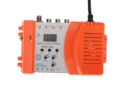 Modulador Av A Rf Con Pantalla Digital. Compatible Con Vhf, Uhf, Pal Y Ntsc. Convertidor De Señal De Tv. 90-240 V. Enchufe Estadounidense.