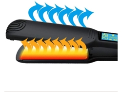 Plancha de pelo YIZHOOD Adc120 150 a 200 ℃ Negro