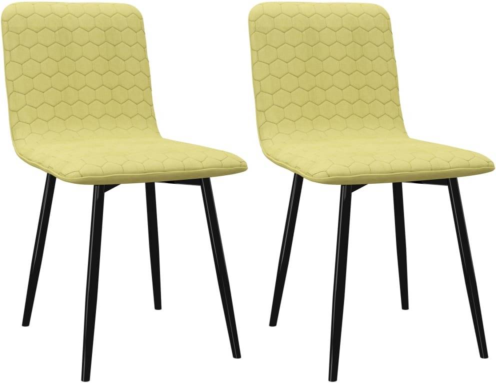 Conjunto 2 Sillas de Comedor VIDAXL 282505 Tejido Verde