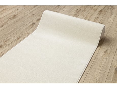 Alfombra de Pasillo Karmel Llanura, Un Color Blanco 160 cm