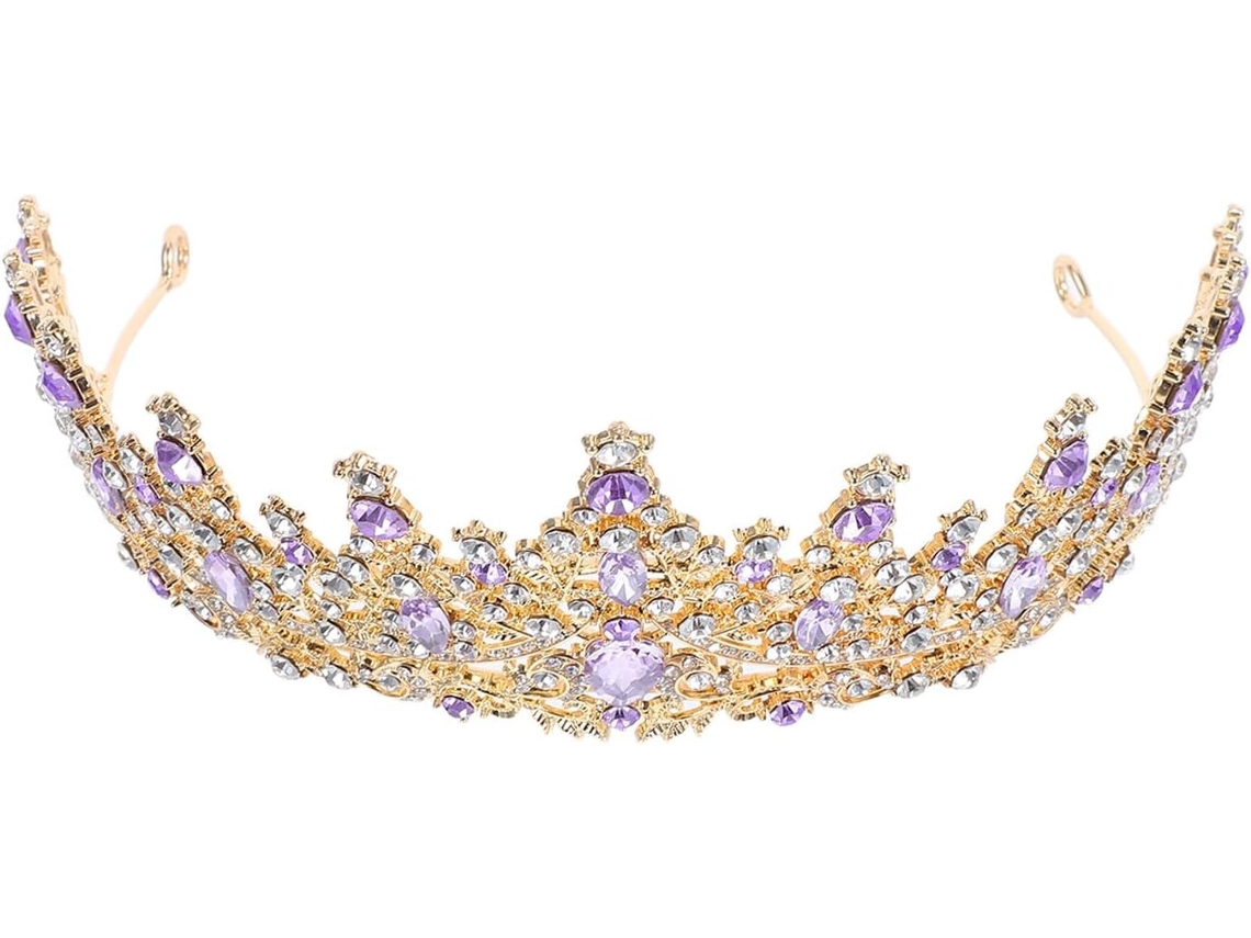 Corona De Flores Para Bodas Nuobesty En Aleación De Zinc Y Diamantes De Imitación, Elegante Accesorio Para El Cabello Y