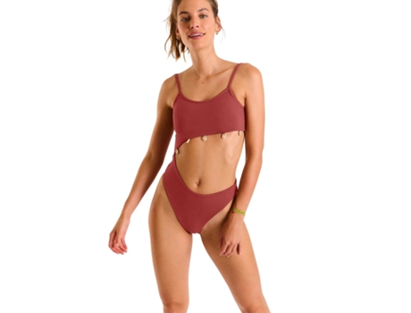 Bañador de Mujer BANANA MOON Pieza Fentana Terrasun Rosa (S)