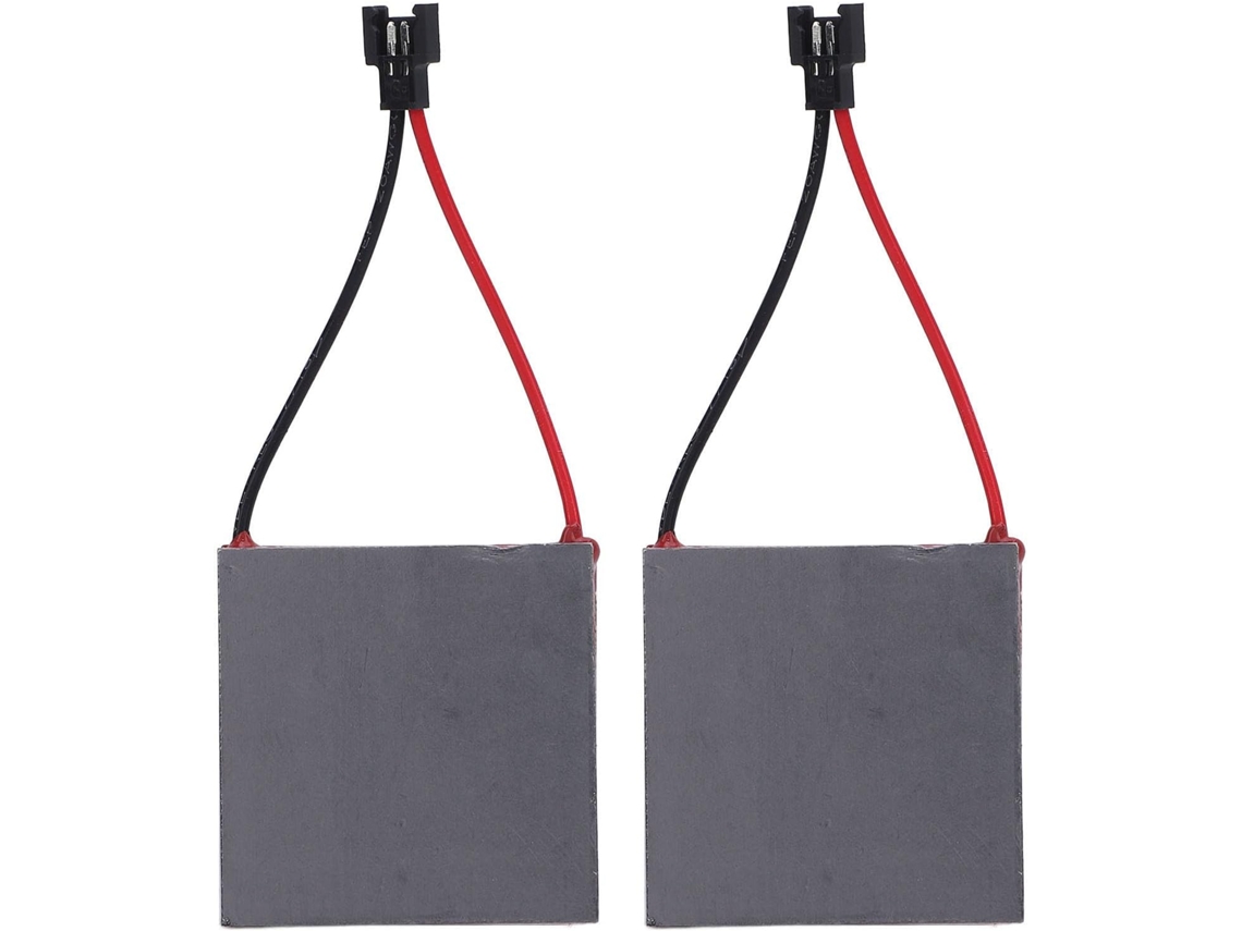 Placa generadora de energía para ventilador de estufa, 2 piezas, aleación de aluminio, fácil instalación, con Gokoco