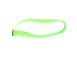 Extension De Pelo Recto Verde Fluorescente Brillo Clip-on Para Fiesta, 55cm Cabello Sintético Resistente A Altas Temperaturas