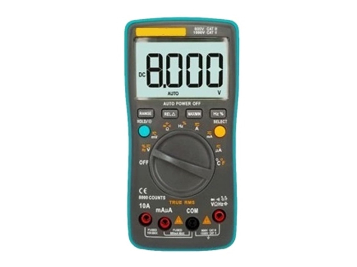 Multímetro Numérique 8000 19999 Compte True Multifonction Tension Ac/ Dc Testeur De Capacité