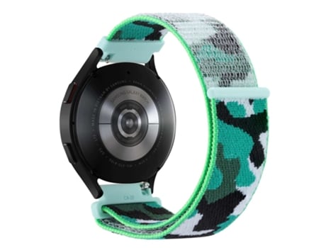 Correa de nailon ajustable para Samsung Galaxy Watch 5 40mm/44mm/Watch 5 Pro 45mm - verde oscuro
