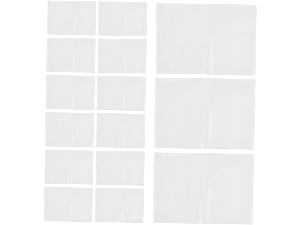 Paquete De 30 Fundas Multifuncionales De Pvc Transparente Para Pasaporte, Ligeras E Impermeables.
