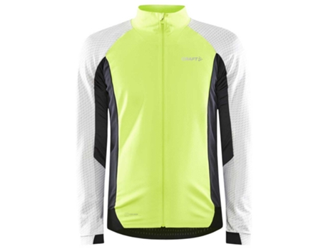 Jerseys CRAFT Camisola Manga Comprida Adv Bike Subz Lumen Amarelo,Branco M Homem