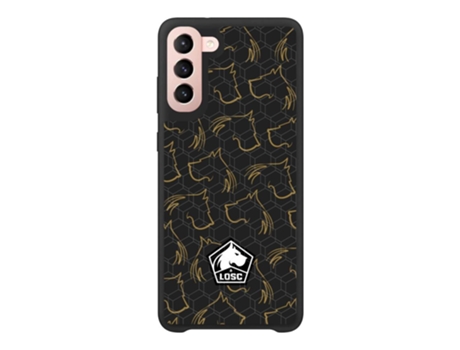 Funda Móvil Oficial Lille Fc para Samsung Galaxy S21 PHONECASES3D Piel Sintética Negro