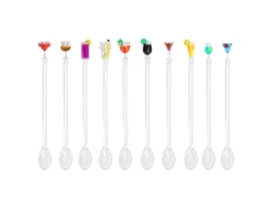10 Cucharas Mezcladoras De Cóctel Adorables, Accesorio De Bar, Herramienta De Coctelería