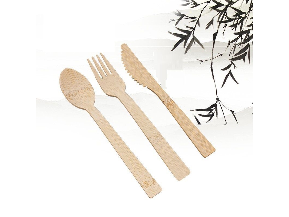 2026da-set Cubiertos Madera Biodegradable 300 Piezas Ecoamigables Compostables Birch Forestal Sostenible
