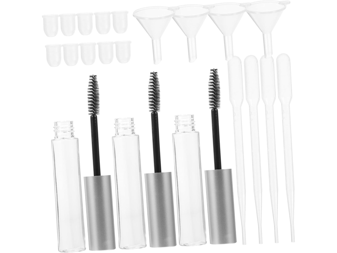 32 Pièces Tubes Mascara Vides Rechargeables Con Pipettes Y Petits Entonnoirs Para Maquillage Po...