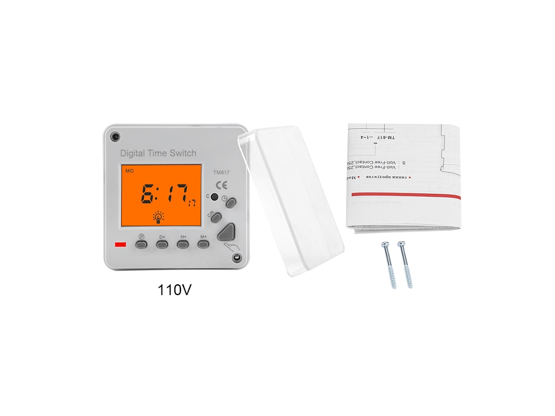 Temporizador Digital Inteligente Y Duradero Con Pantalla Iluminada, Programable, 110 V