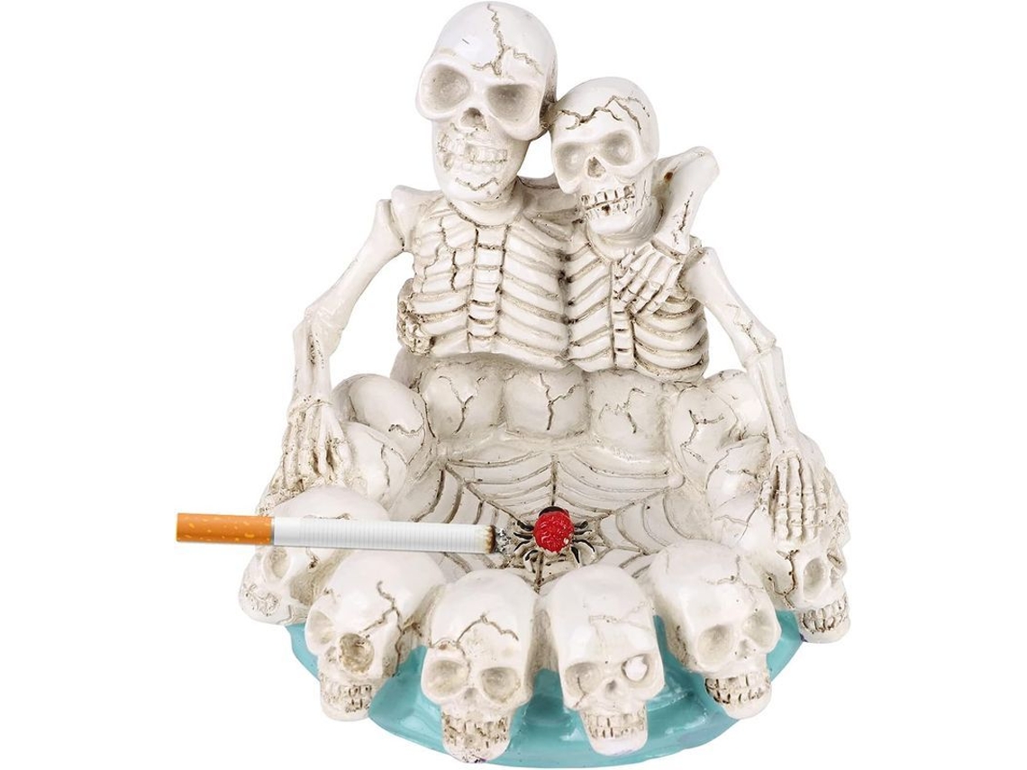 Bol Decorativo De Resina Con Forma De Calavera Para Llaves Y Joyas, Ideal Para Halloween.