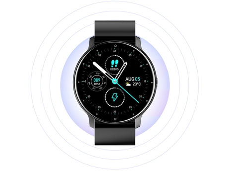 Smartwatch watch Deportivo para Oneplus Nord Negro/Blanco