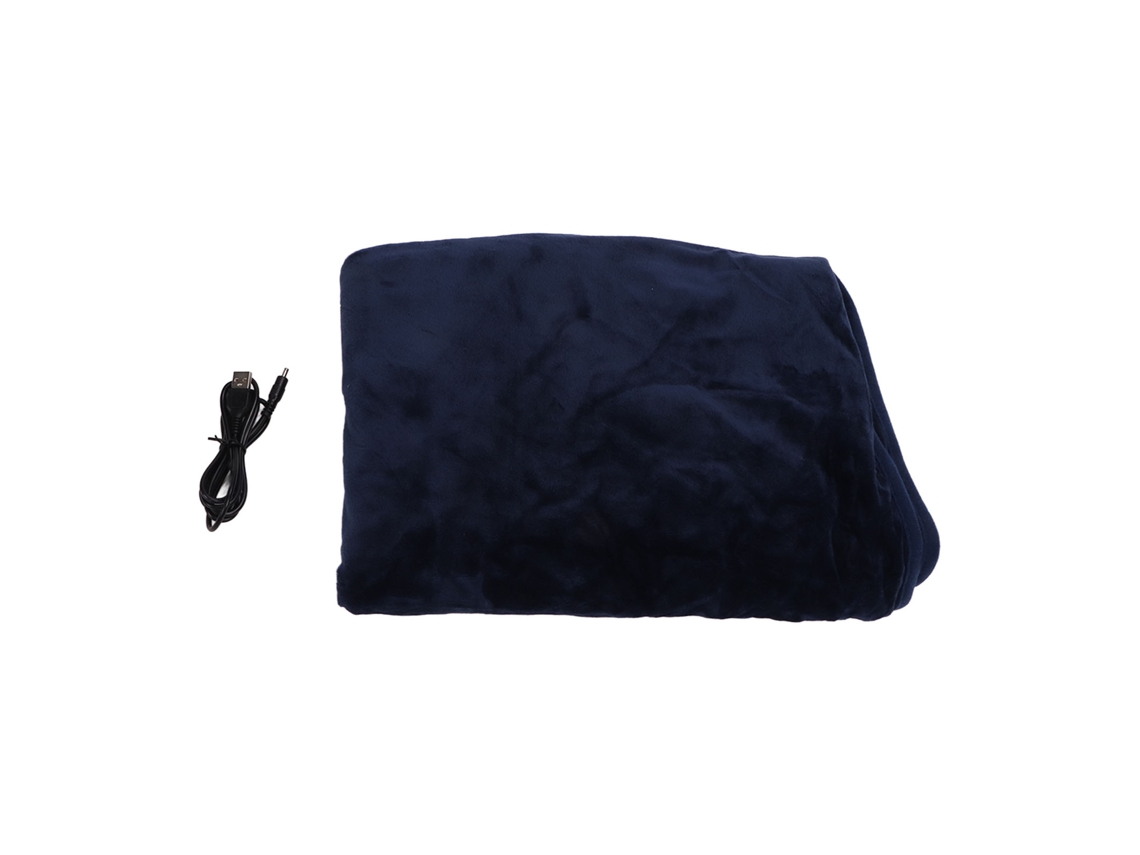 Manta Eléctrica Calefactable Usb, Manta Térmica Cálida Para Invierno, Manta Para El Descanso Del Mediodía, Rodillera Térmica Azul