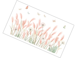 1 Juego De Pegatinas Florales De Pvc Para Pared, Para Decoración De Interiores.