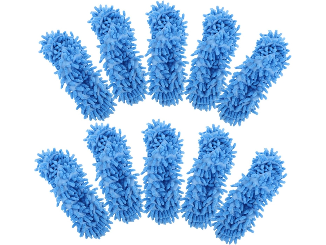 Para La Cocina, 10 Pares De Pantuflas De Microfibra Lavables Y Reutilizables Para Limpiar Pisos.