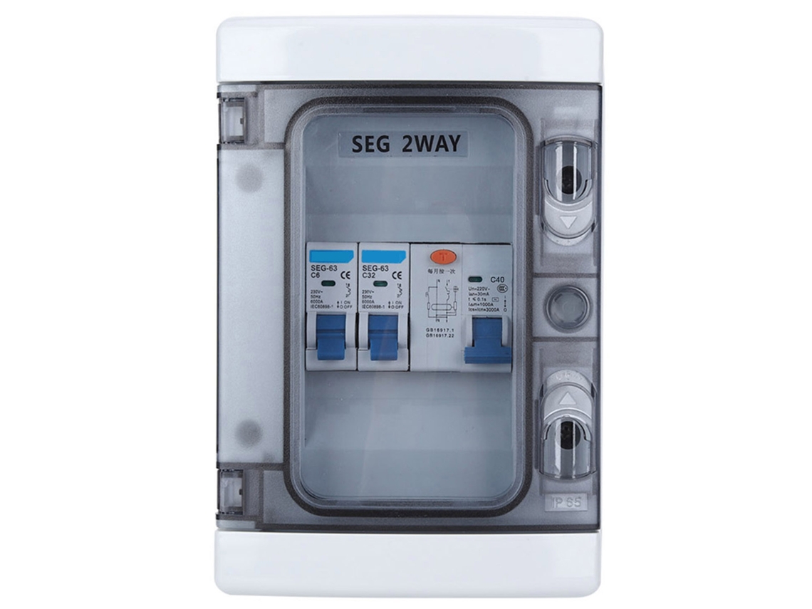 Yncm2026-interruptor De Circuito Miniatura Con Protección Contra Fugas Impermeable 40a 30ma Rcd +2mcb (6a32a)