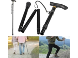Bastón plegable y ligero para senderismo y trekking - Bastón de viaje de aluminio duradero para uso unisex.