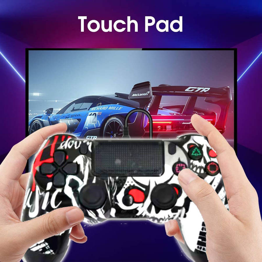 Mando Inalambrico PS4 Compatible con Play Station 4 Doubleshock Klack®  Multicolor Blanco – Klack Europe