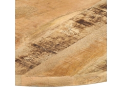 Tablero de mesa | Tablero de escritorio | Superficie de mesa redonda Madera maciza de mango 25-27 mm 80 cm