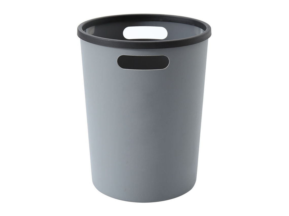 Papelera Pequeña Abierta Para Cocina, Oficina, Baño, Contenedor De Residuos Compacto Para Espacios Reducidos, Gris
