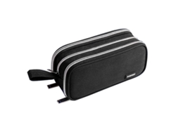 KOFIHETY Bolsa para Bolígrafos Negra de Gran Capacidad Bolsa de Tres Capas para Guardar Material Escolar
