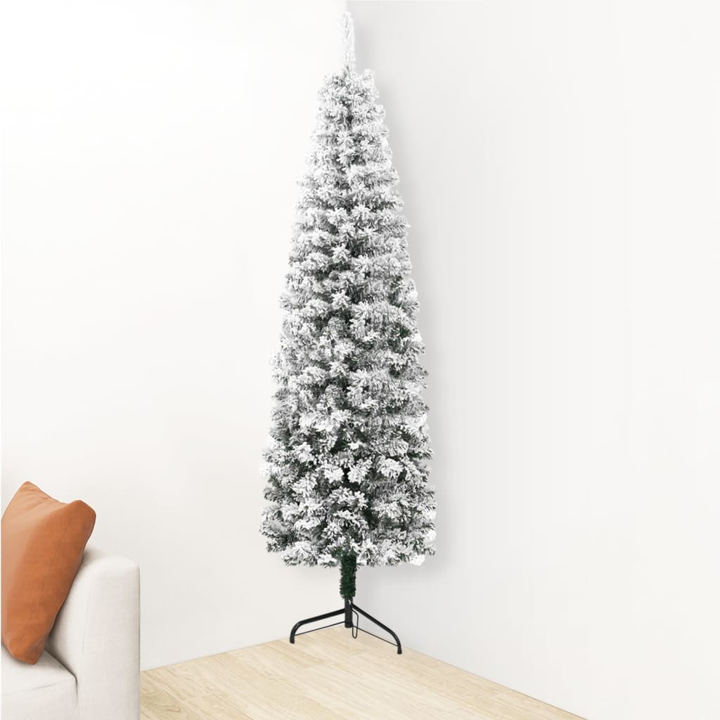 Árbol De Navidad Medio Fino Con Copos De Nieve 240 VIDAXL (240 Cm)