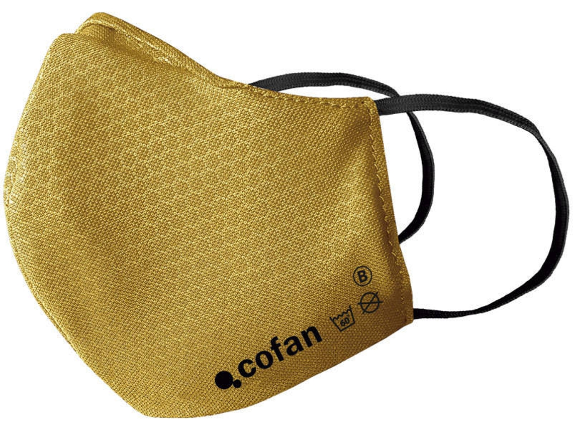 Mascarilla de Protección COFAN Textil Amarillo Reutilizable Adulto