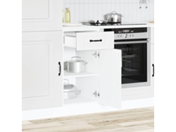 Mueble Bajo De Cocina Kalmar Madera De Ingeniería Blanca