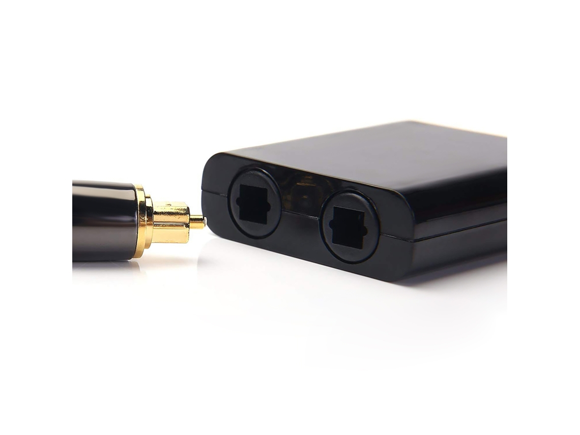 Divisor Óptico Digital Toslink, 1 Entrada, 2 Salidas, Adaptador De Audio Para Cd/dvd, Amplificador, Tv, Ps3, Xbox 360