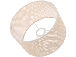 Pantalla Hexagonal Decorativa Tejida De 30 Cm En Metal Oro Rosa E27, Cubierta