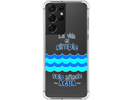 Carcasa Samsung Galaxy S21 Ultra 5G TUMUNDOSMARTPHONE Agua Multicolor