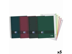 Set de Cuadernos OXFORD European Book 5 Multicolor A4 120 Hojas (5 Unidades)