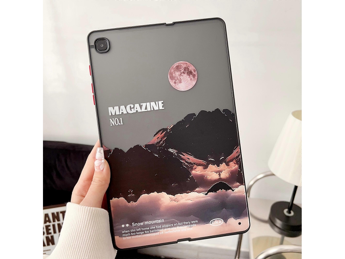 Funda para Samsung Galaxy Tab S6 Lite, S6 Lite (2022), S6 Lite (2020), P610 y P615, con estampado, color blanco, Snow Hengrongshen (2024)