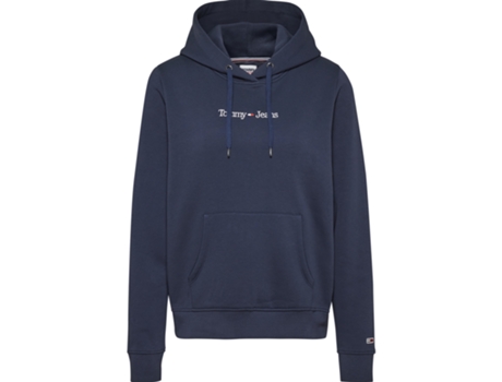 Sudadera con Capucha TOMMY JEANS Reg Serif Linear Azul (L)