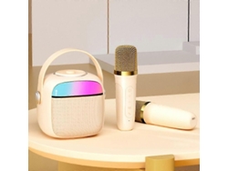 Conjunto de micrófonos inalámbricos Bluetooth portátiles Havit P1 para cantar, con dos micrófonos.