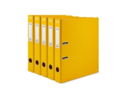Carpeta de Arquivo FIRMO Lomo Estrecho Liso 40 Mm A4 Amarillo Paquete de 10 Unidades