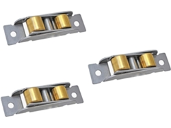 3 Poleas Para Rodillos De Ventanas De Puertas Correderas, Acero Inoxidable.
