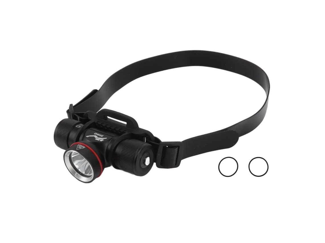2026-linterna Frontal De Buceo 1500lm Luz Amarilla Led Impermeable Ipx8 Hasta 80m Profundidad