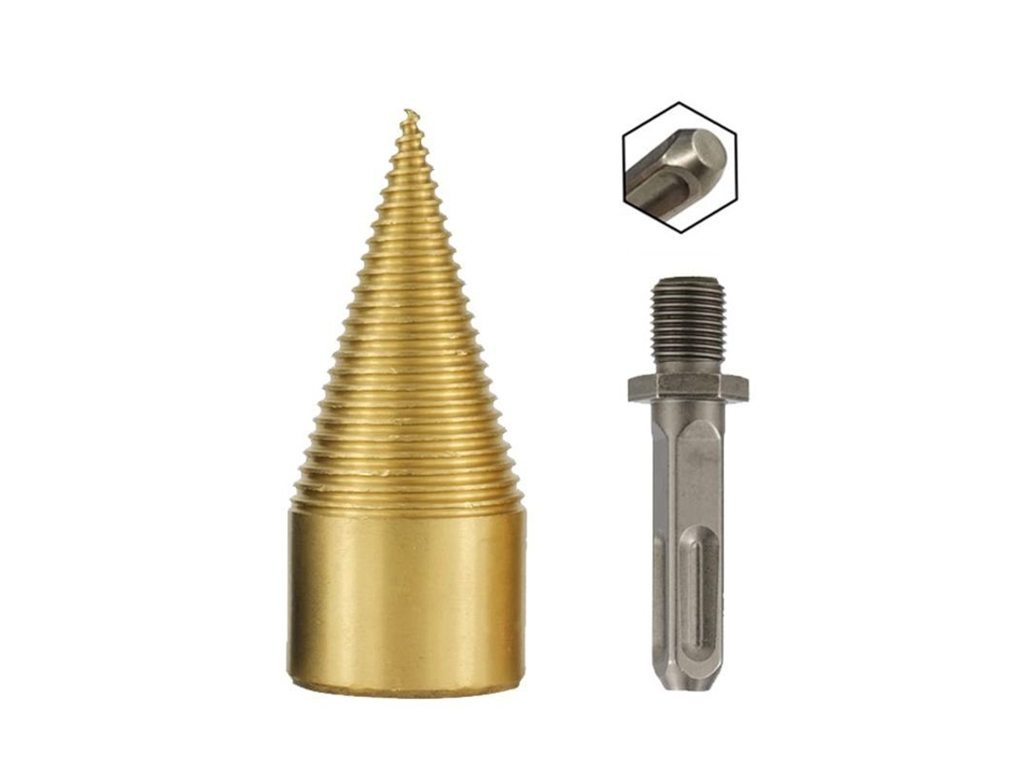 Broca Para Partir Madera De Acero Carbono Con Mango Cuadrado 42mm Para Camping Hogar Granja Estufa