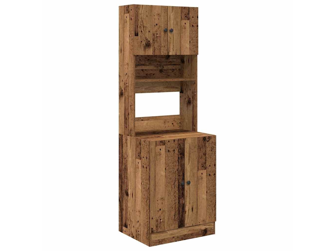 Aparador de cocina 2 piezas madera antigua MAISON EXCLUSIVE (60x50x180 cm)