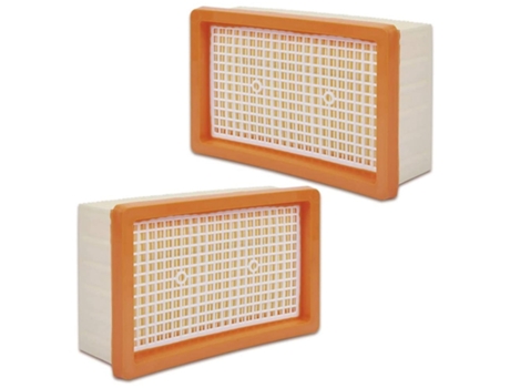 Paquete de 2 filtros planos plisados para Karcher Wd4, Wd5, Wd6, Mv4, Mv5, Mv6, reemplazo de filtro de aspiradora en seco y húmedo