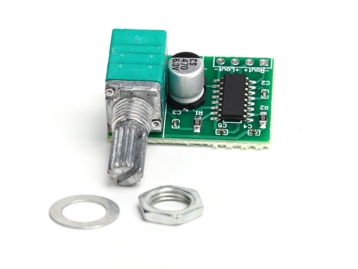 Mini Placa Amplificadora Digital Pam8403 De 5 V Usb Y 3 W + 3 W Con Interruptor Para Montaje Propio.