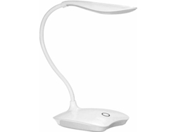 KOFIHETY Lámpara de escritorio de cuello de cisne flexible, luz de estudio portátil que funciona con baterías con consumo recargable y bajo de energía para dor